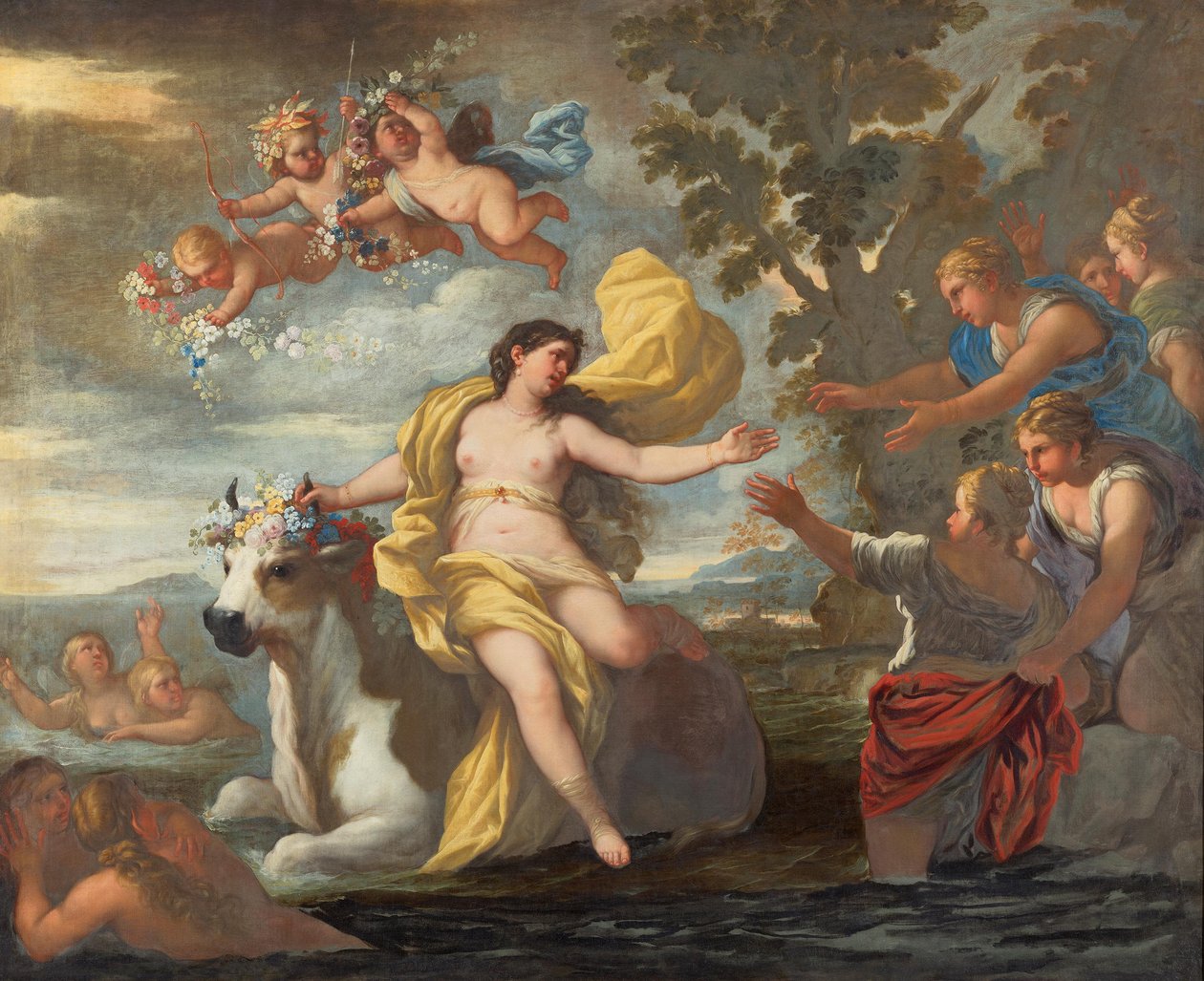 Entführung der Europa af Luca Giordano