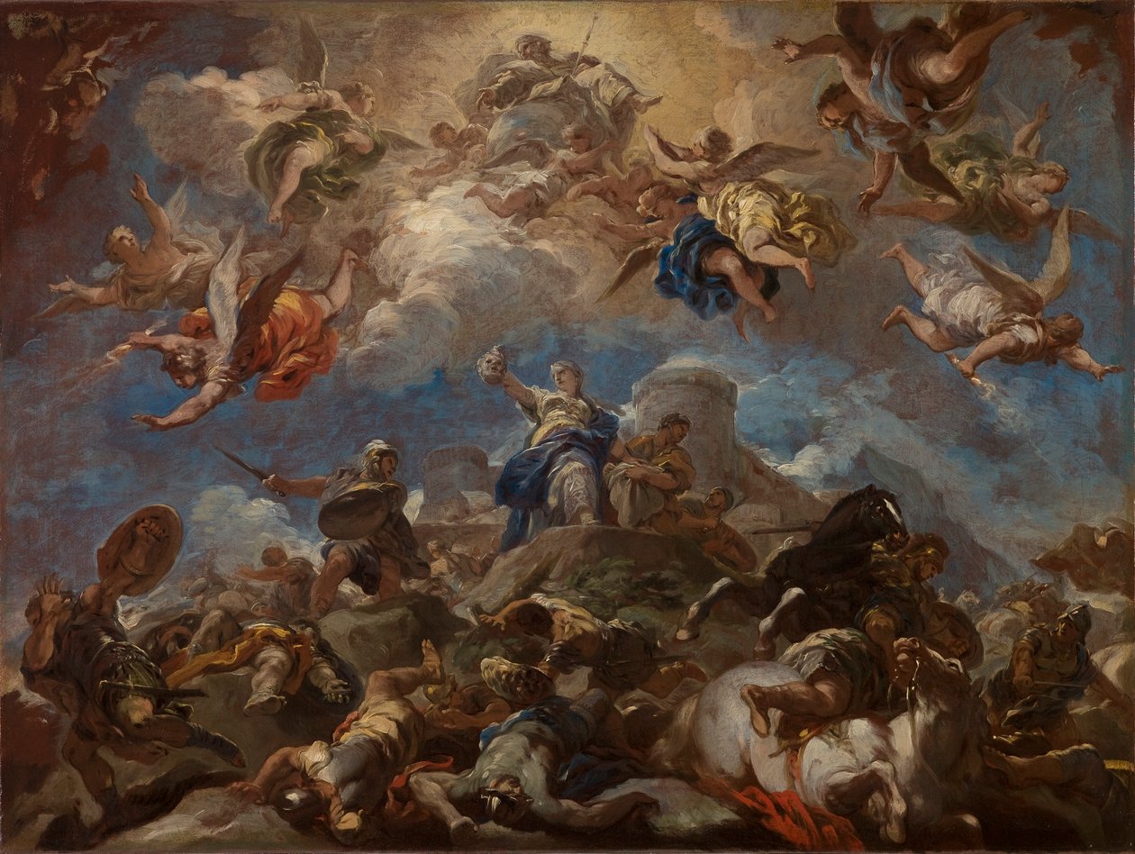 Judith viser hovedet af Holofernes af Luca Giordano