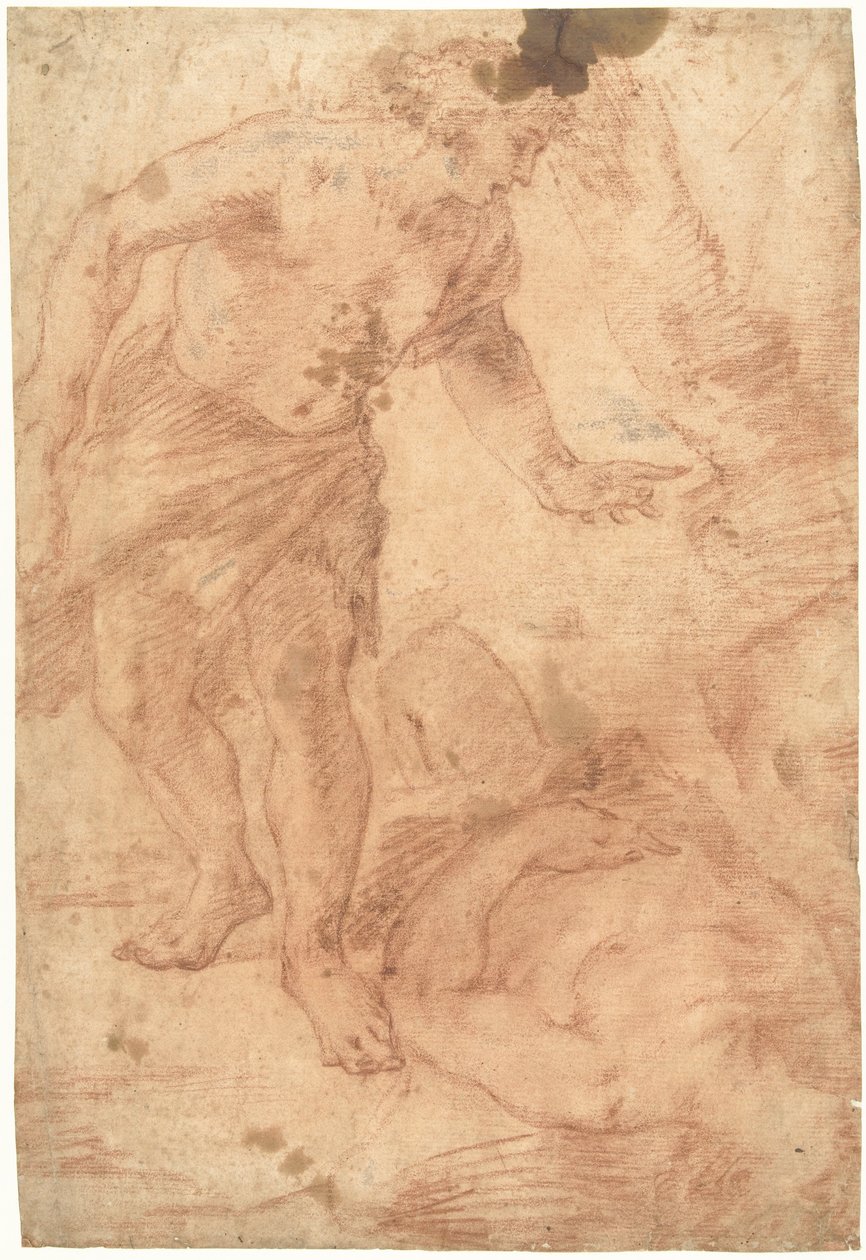 Kain ved Abels lig af Luca Giordano