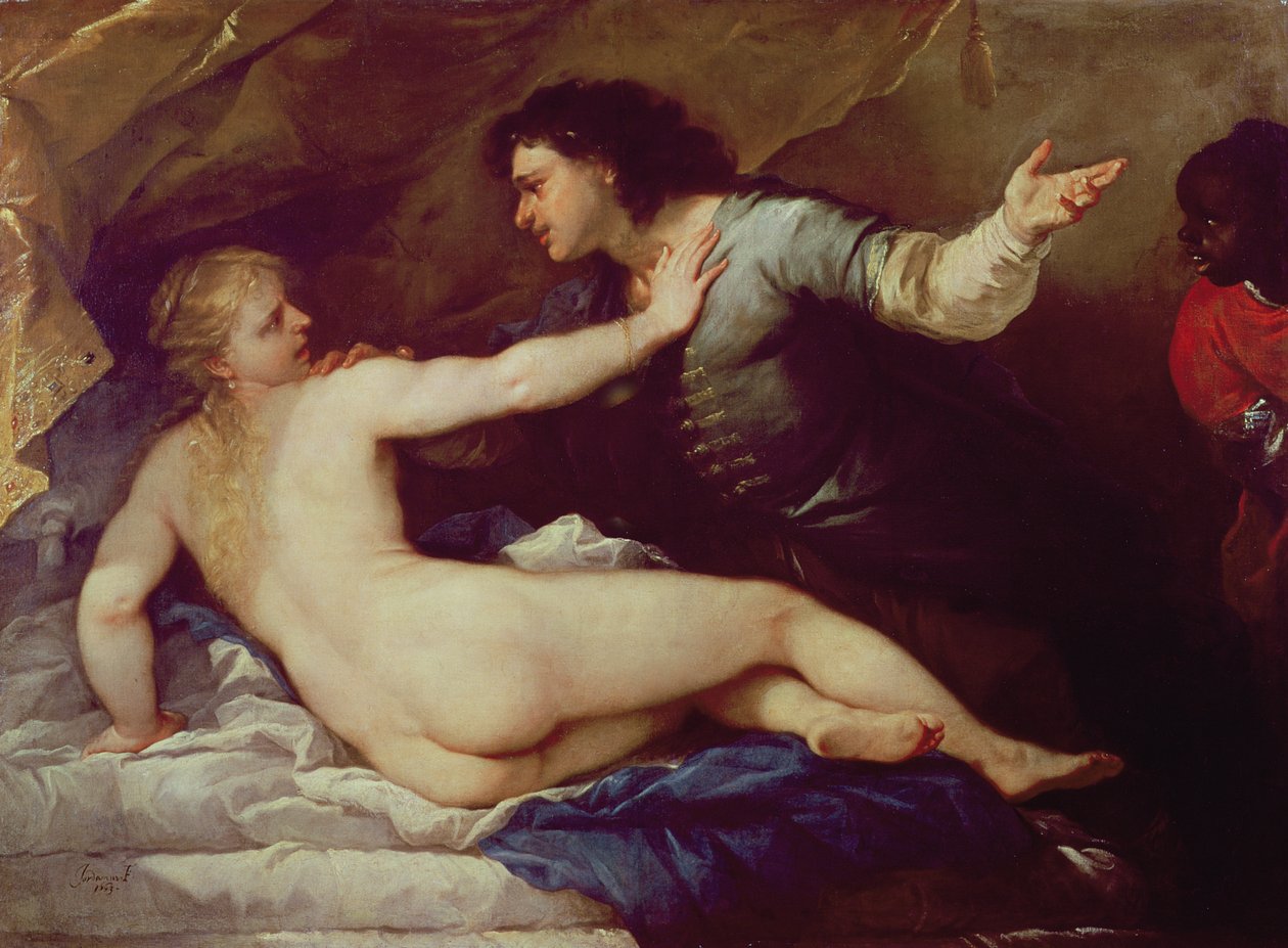 Lucretia og Tarquin af Luca Giordano