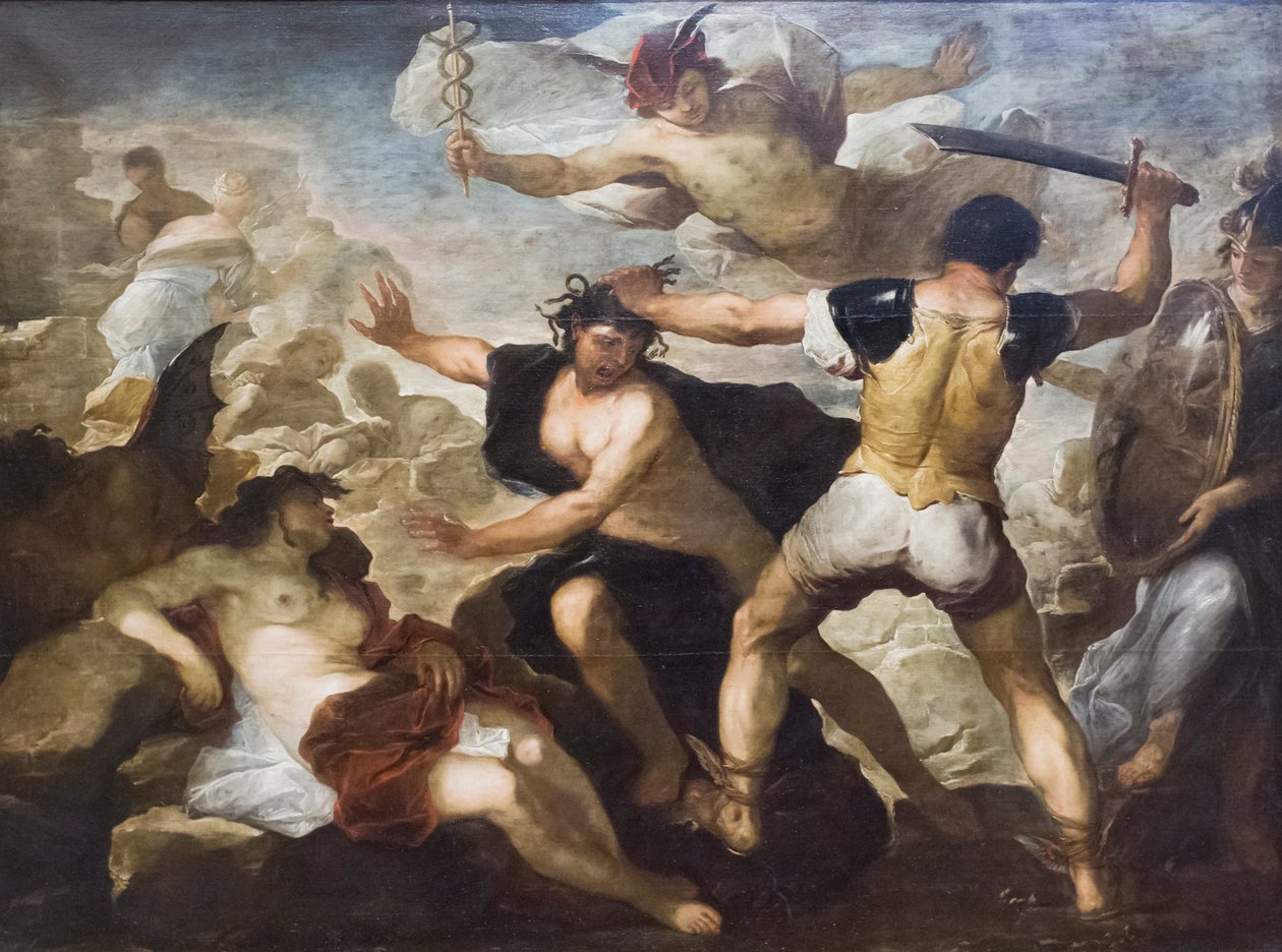 Perseus halshugger Medusa af Luca Giordano