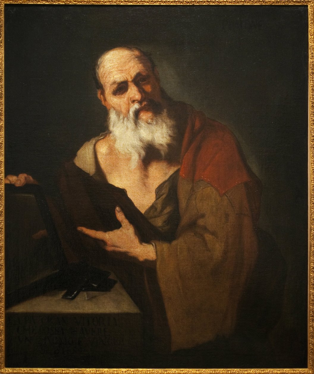 Platon (424-348 f.Kr.). Maleri af Luca Giordano (1634-1705), olie på lærred af Luca Giordano