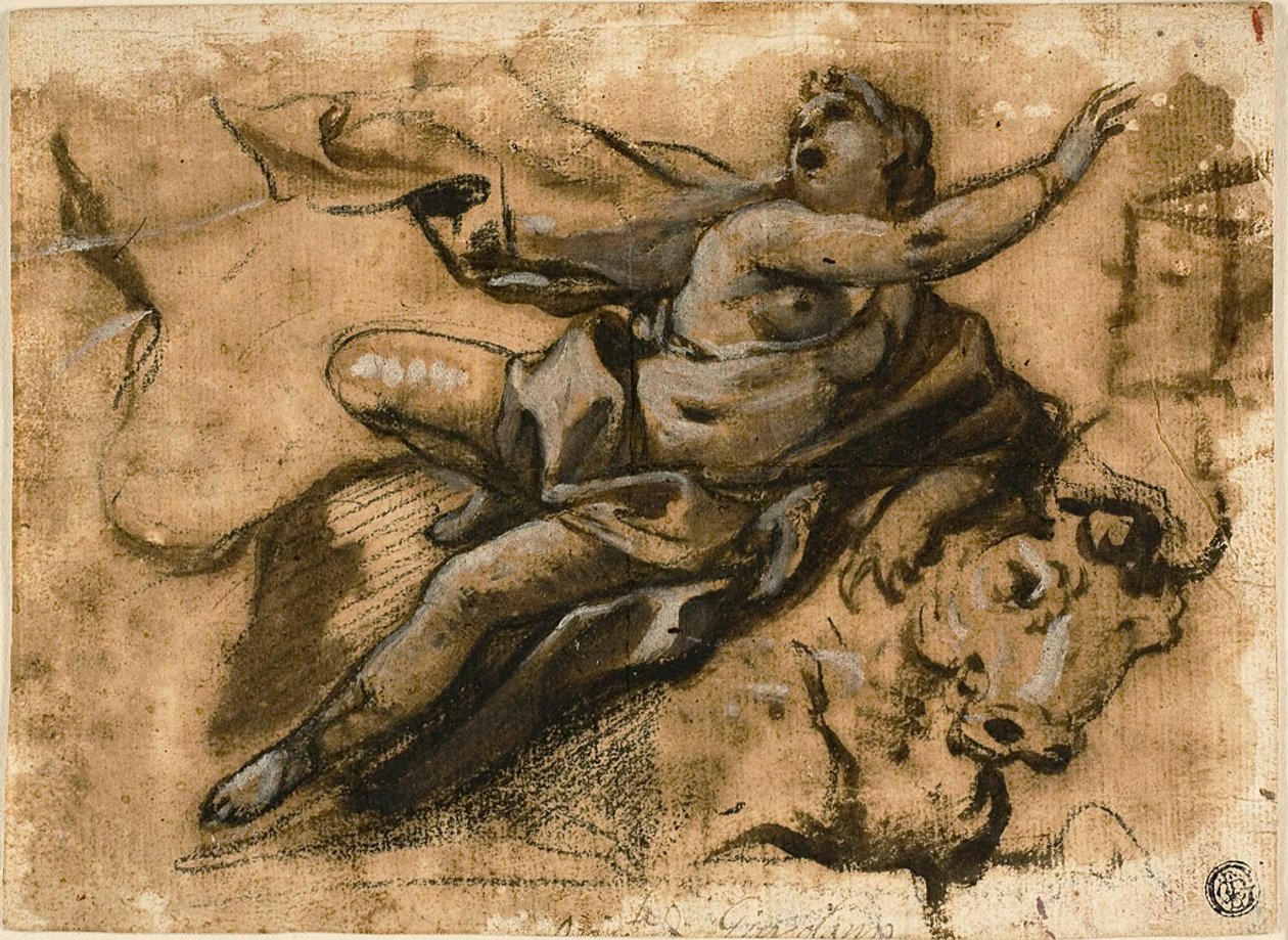 Voldtægt af Europa af Luca Giordano