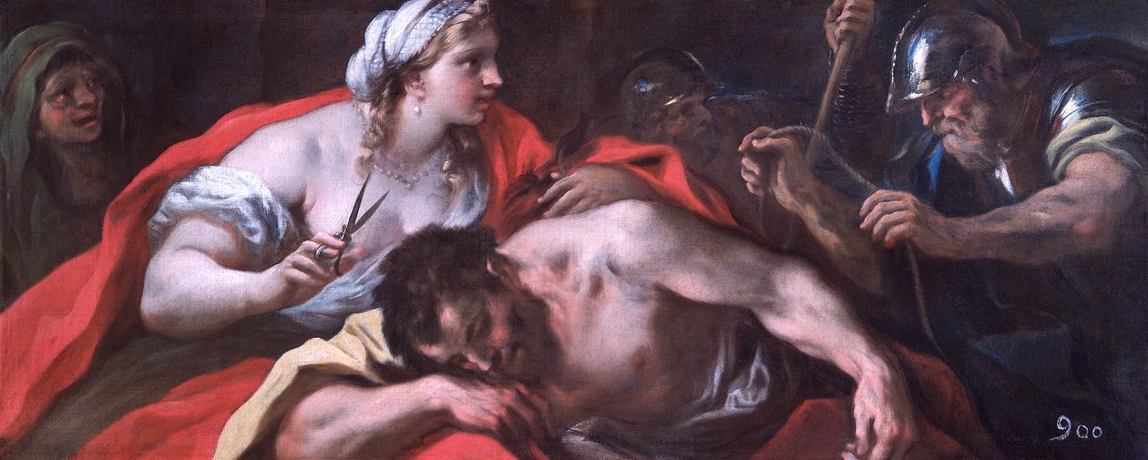 Samson og Delila, ca. 1696 (olie på lærred) af Luca Giordano