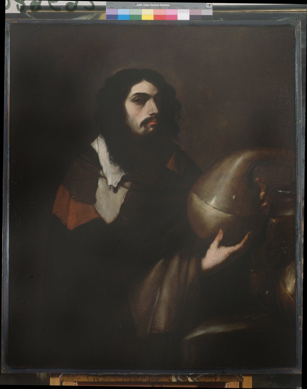 Selvportræt som kemikalie eller alchimist, ca. 1660 (olie på lærred) af Luca Giordano