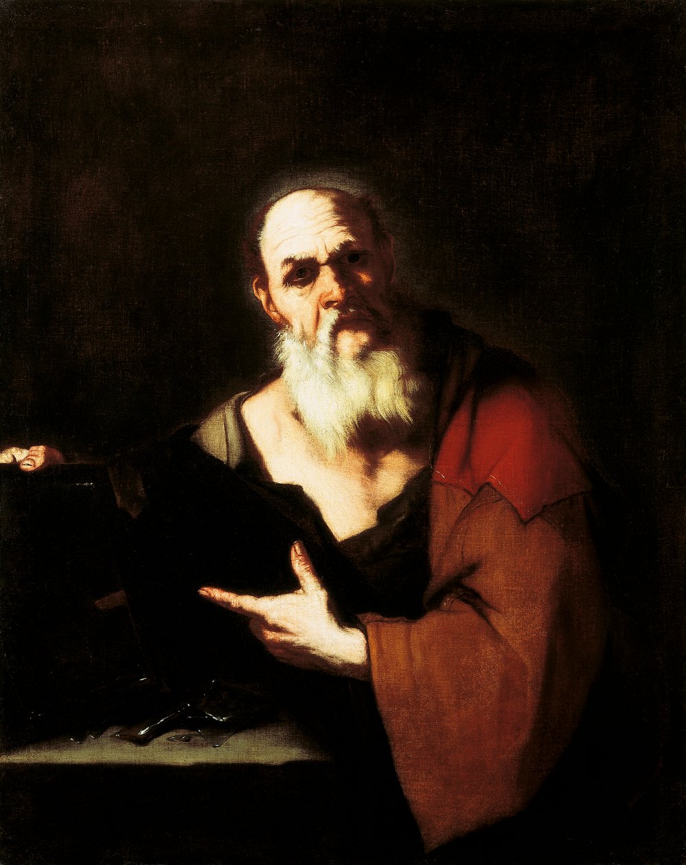 Sokrates, af Luca Giordano (1634-1705), olie på lærred af Luca Giordano