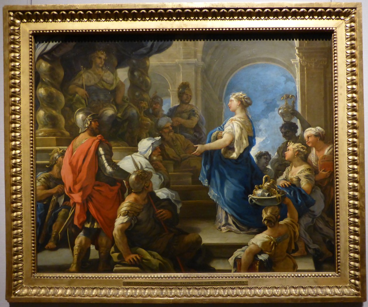 Salomo und die Königin von Saba af Luca Giordano