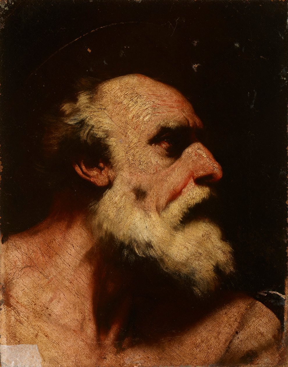 Sankt Bartholomæus (detalje af maleriet) af Luca Giordano