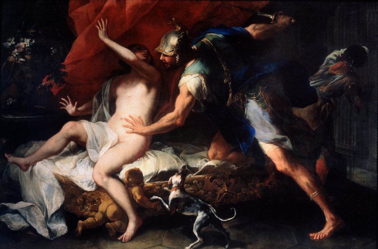 Tarquinius og Lucretia«. af Luca Giordano