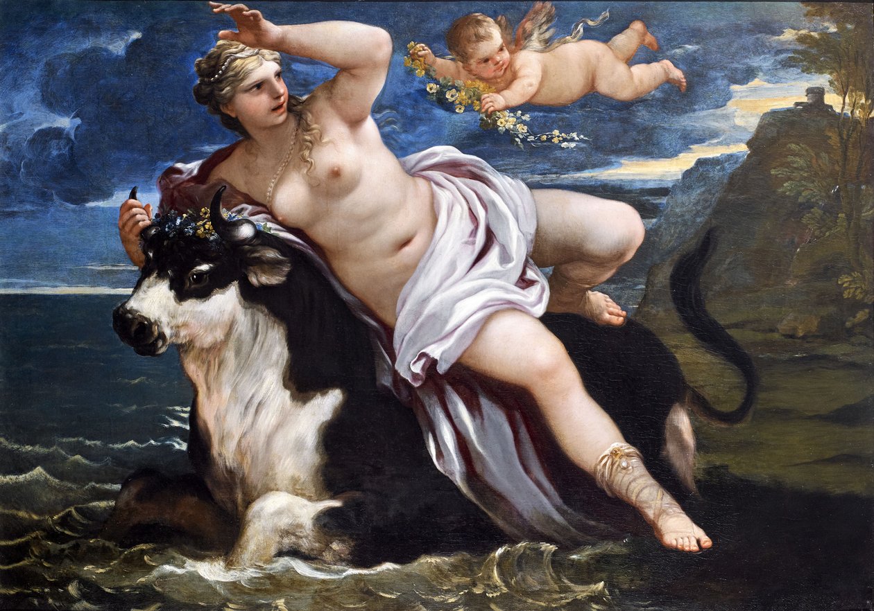 Europas voldtægt. af Luca Giordano