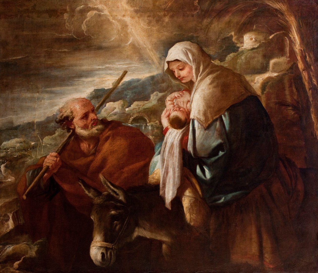 Flugten til Egypten af Luca Giordano