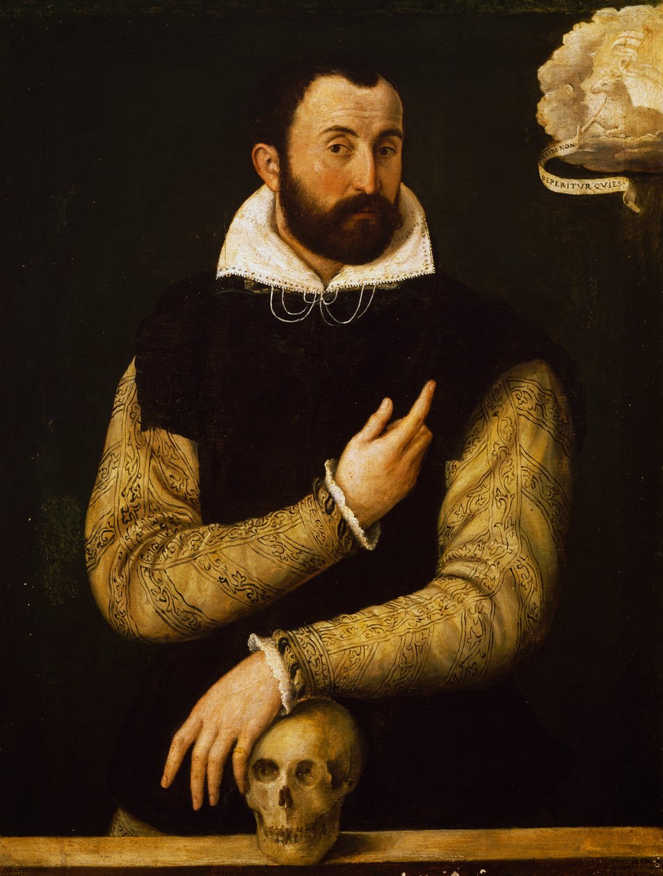 Portræt af Girolamo Rossi (olie på lærred) af Luca Longhi
