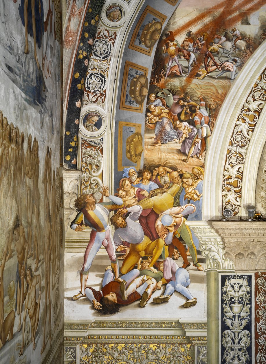 Apokalypse, fra Last Judgment freskocyklus af Luca Signorelli