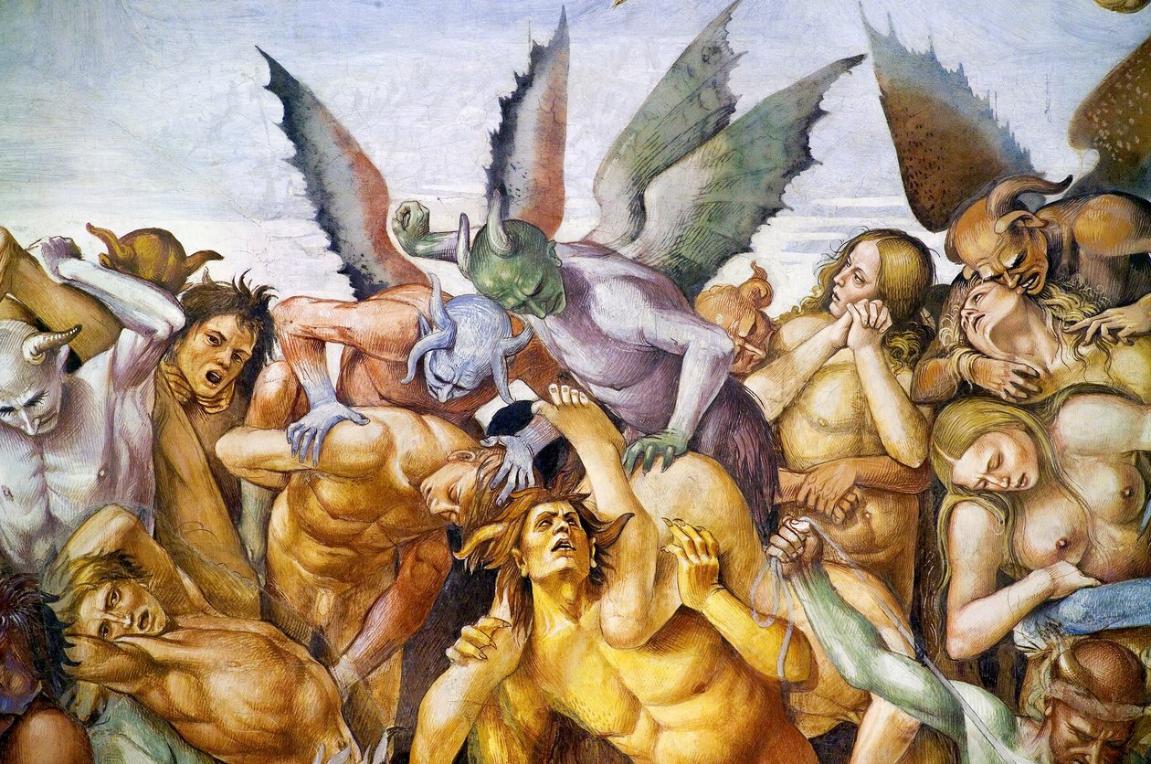 Damned in hell, fra Last Judgment fresko-cyklus af Luca Signorelli