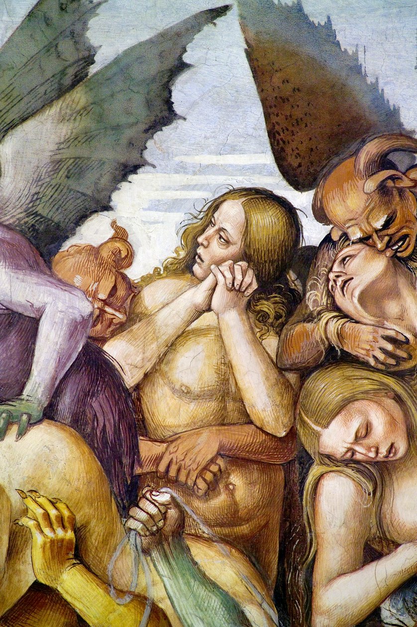 Damned in hell, fra Last Judgment fresko-cyklus af Luca Signorelli