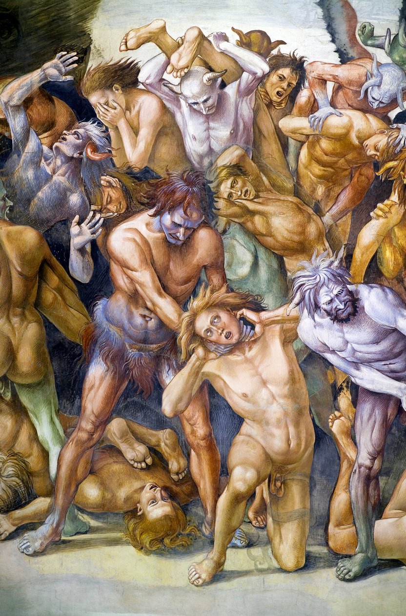 Damned in hell, fra Last Judgment fresko-cyklus af Luca Signorelli