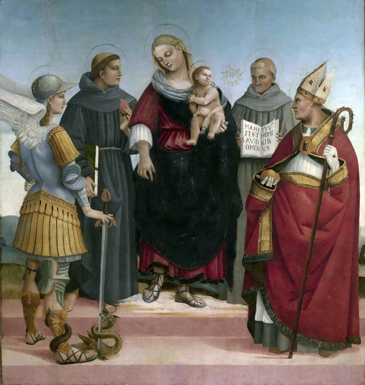 Hellig samtale, ca 1510-1515. af Luca Signorelli