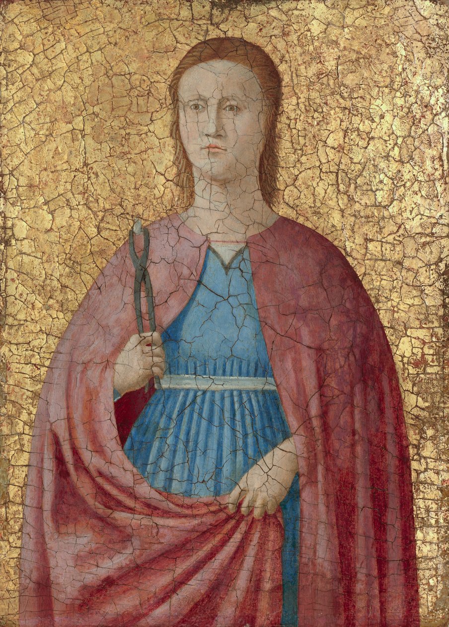 Santa Apollonia, ca. 1468-69 (tempera og guld på panel) af Luca Signorelli