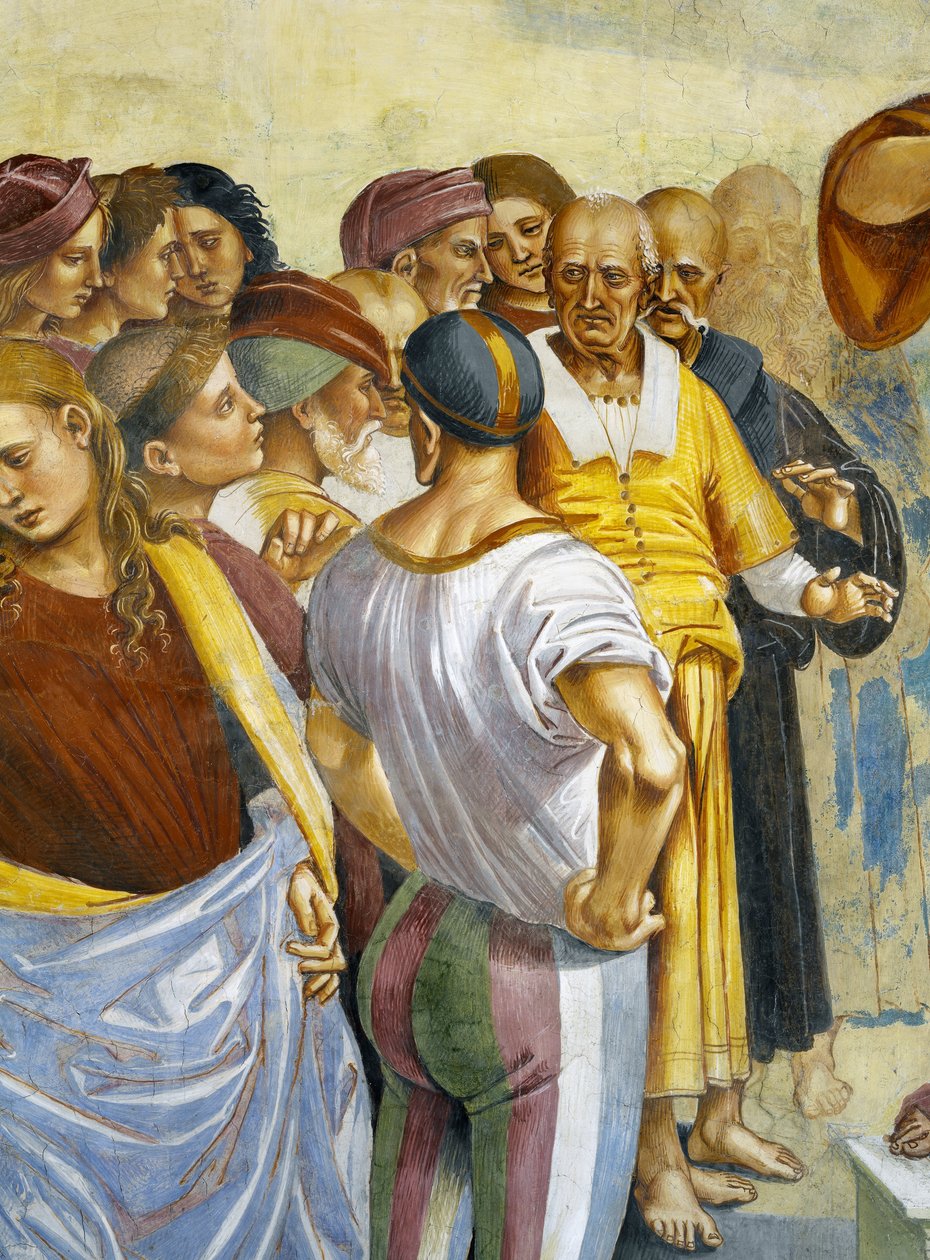 Antikrists prædiken og gerninger fra cyklussen om den sidste dom (detalje) af Luca Signorelli