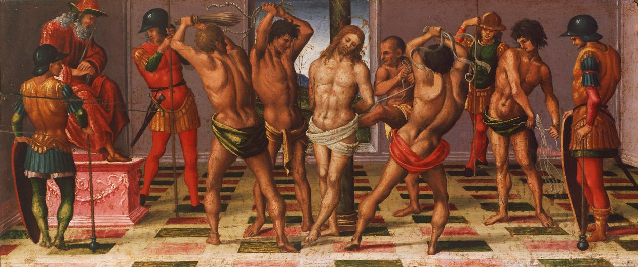 Historier om Kristus: flagellation af Luca Signorelli (cirka 1445-1523) af Luca Signorelli