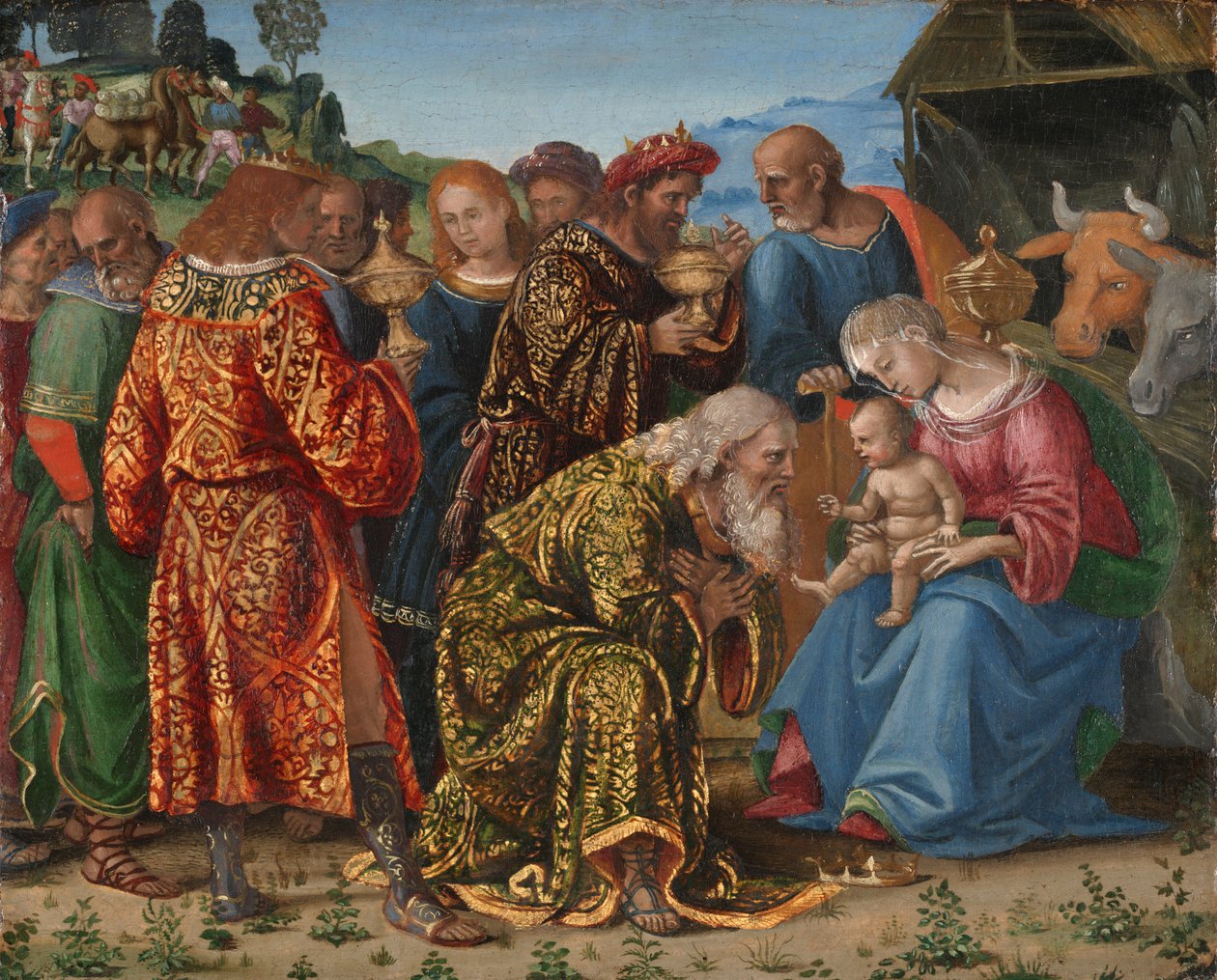 Magiernes tilbedelse af Luca Signorelli