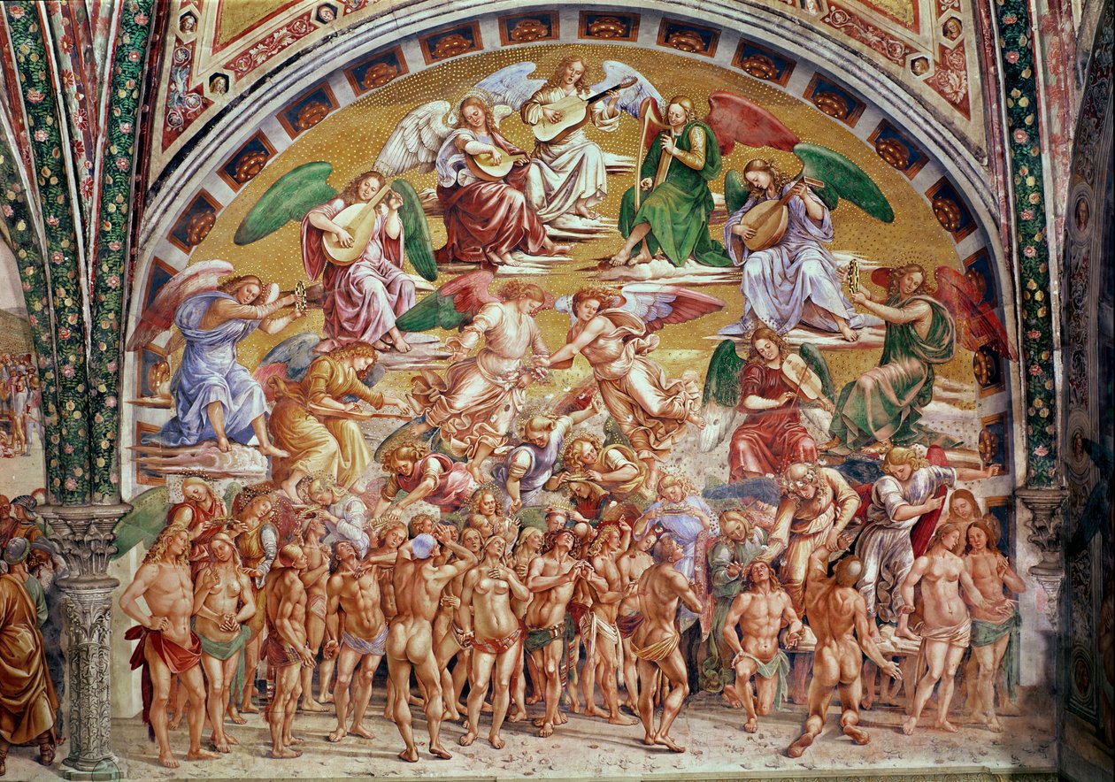 De udvalgtes kaldelse til himlen (se også 136323) af Luca Signorelli