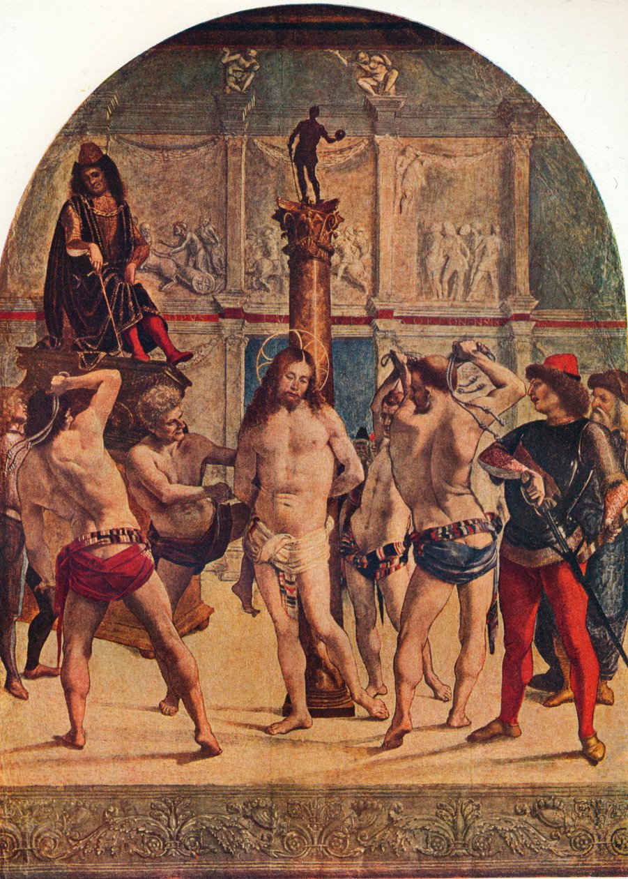 The flagellation of Christ, 1482-1485, 1930. af Luca Signorelli