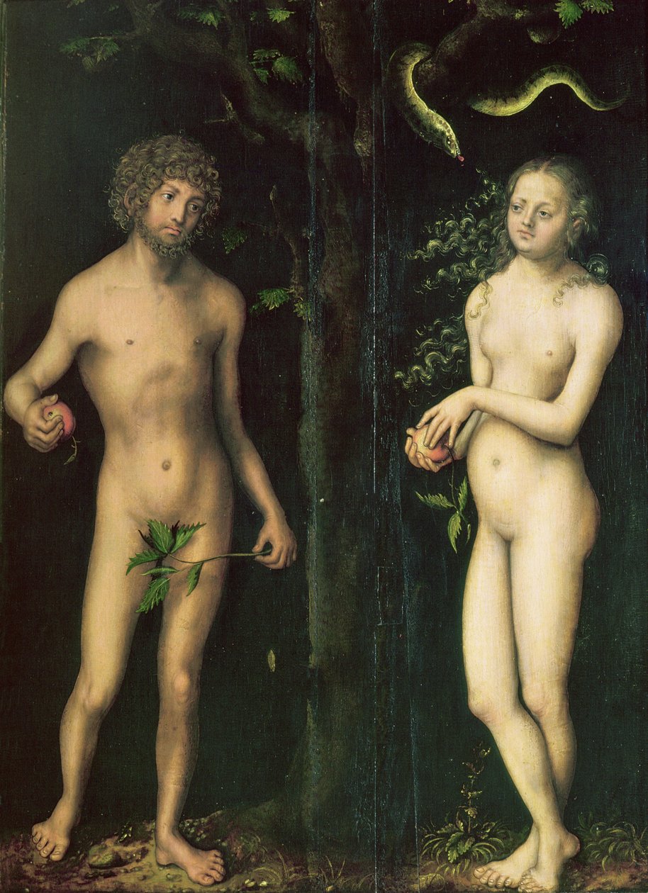 Adam og Eva af Lucas Cranach the Elder