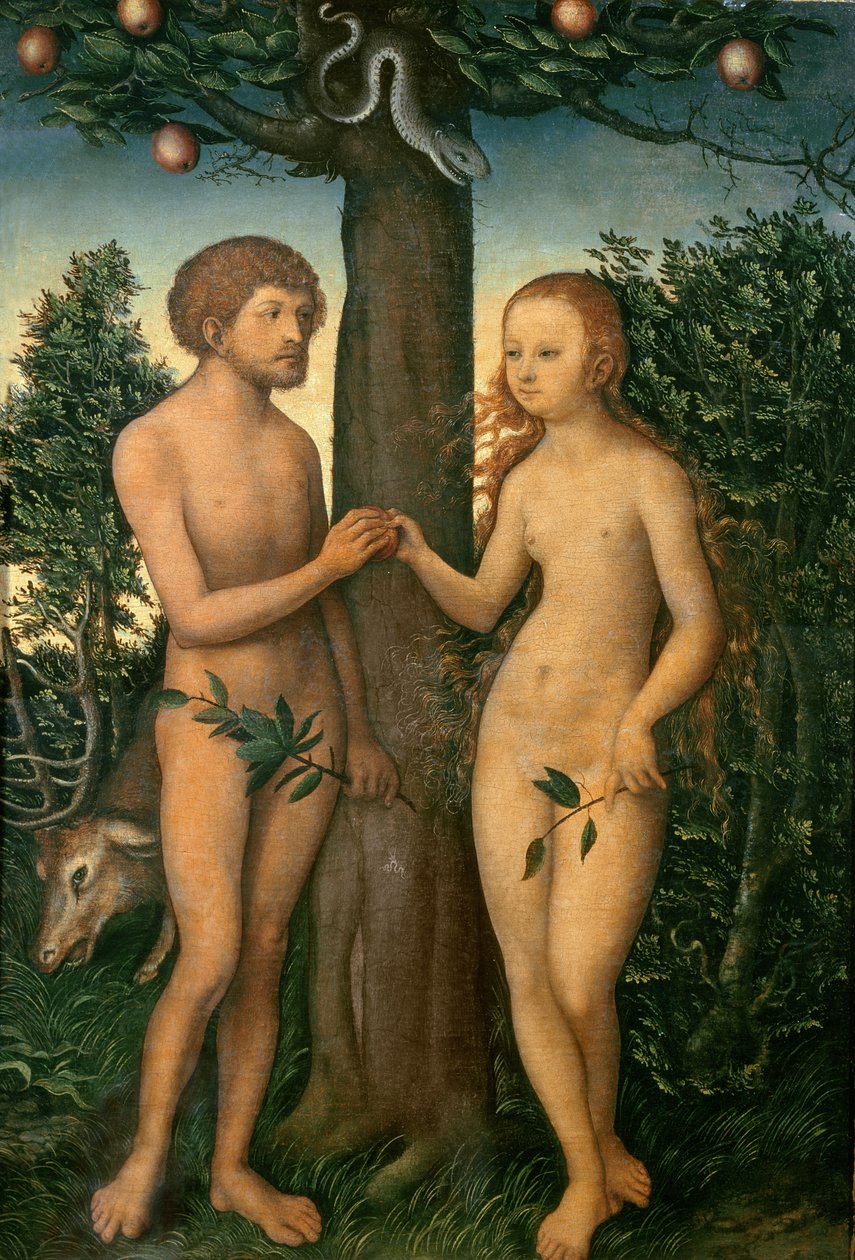 Adam og Eva af Lucas Cranach the Elder