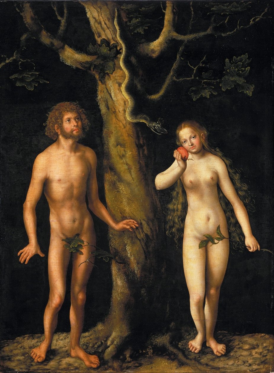 Adam og Eva af Lucas Cranach the Elder