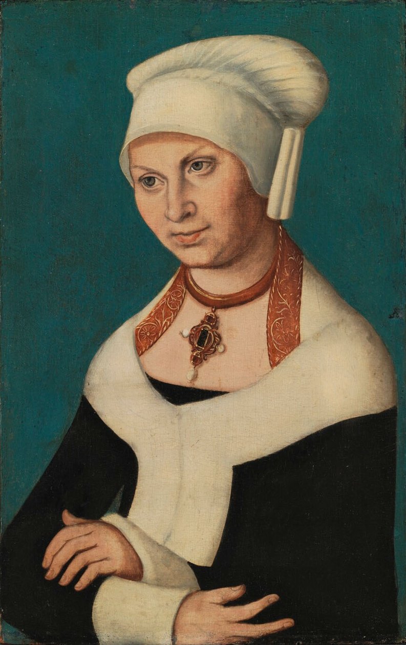 Portræt af Barbara af Sachsen af Lucas Cranach the Elder