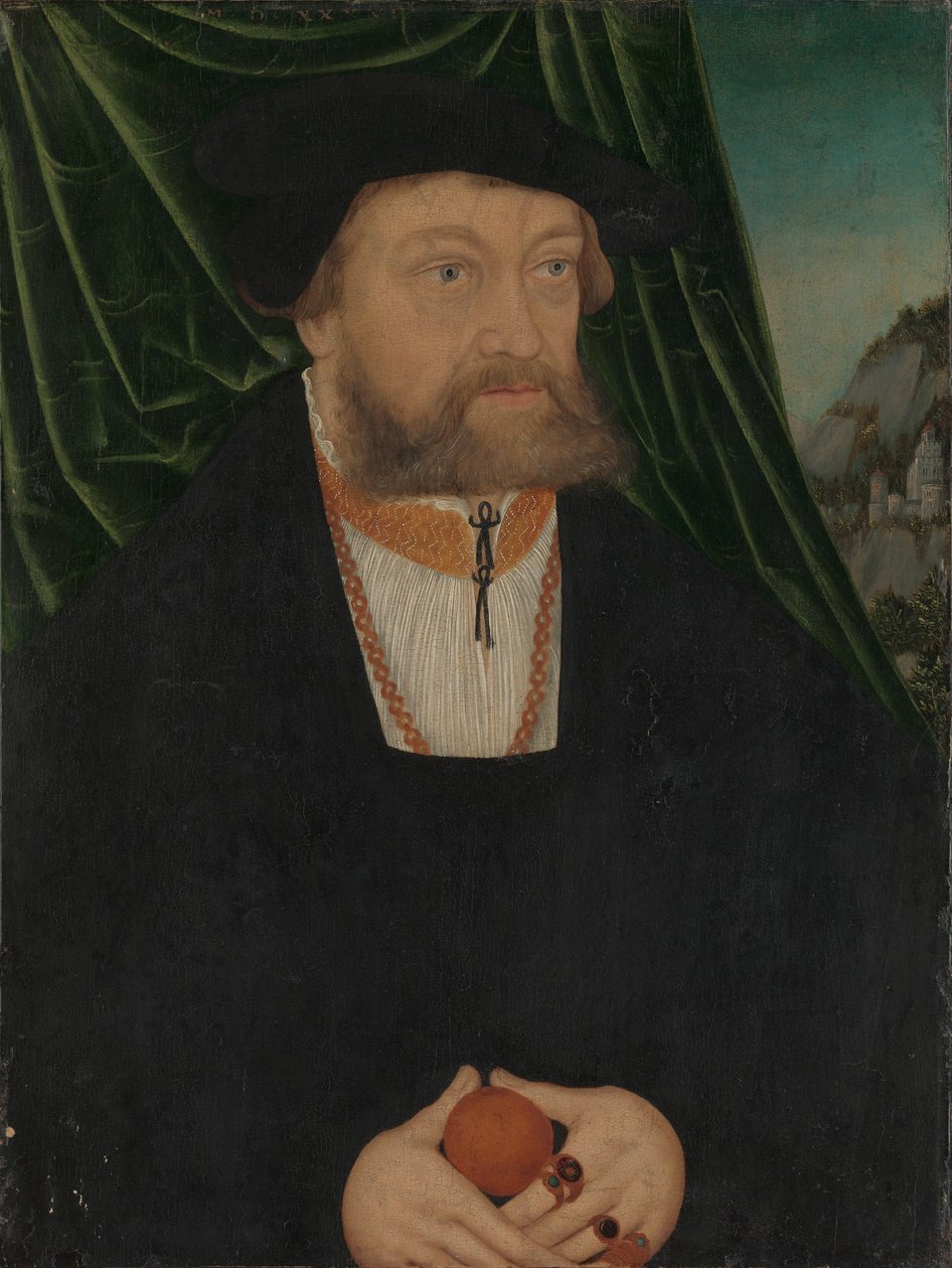 Portræt af en mand, 1538 af Lucas Cranach the Elder