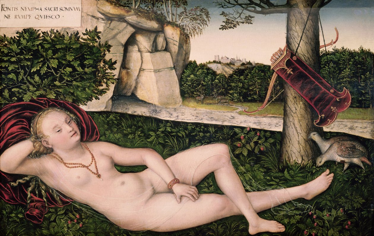 Diana Resting, eller The Nymph of the Fountain, 1537 af Lucas Cranach the Elder