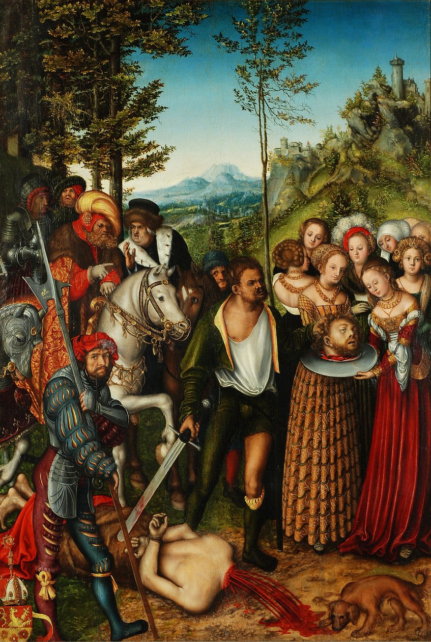 Johannes Døberens halshugning af Lucas Cranach the Elder