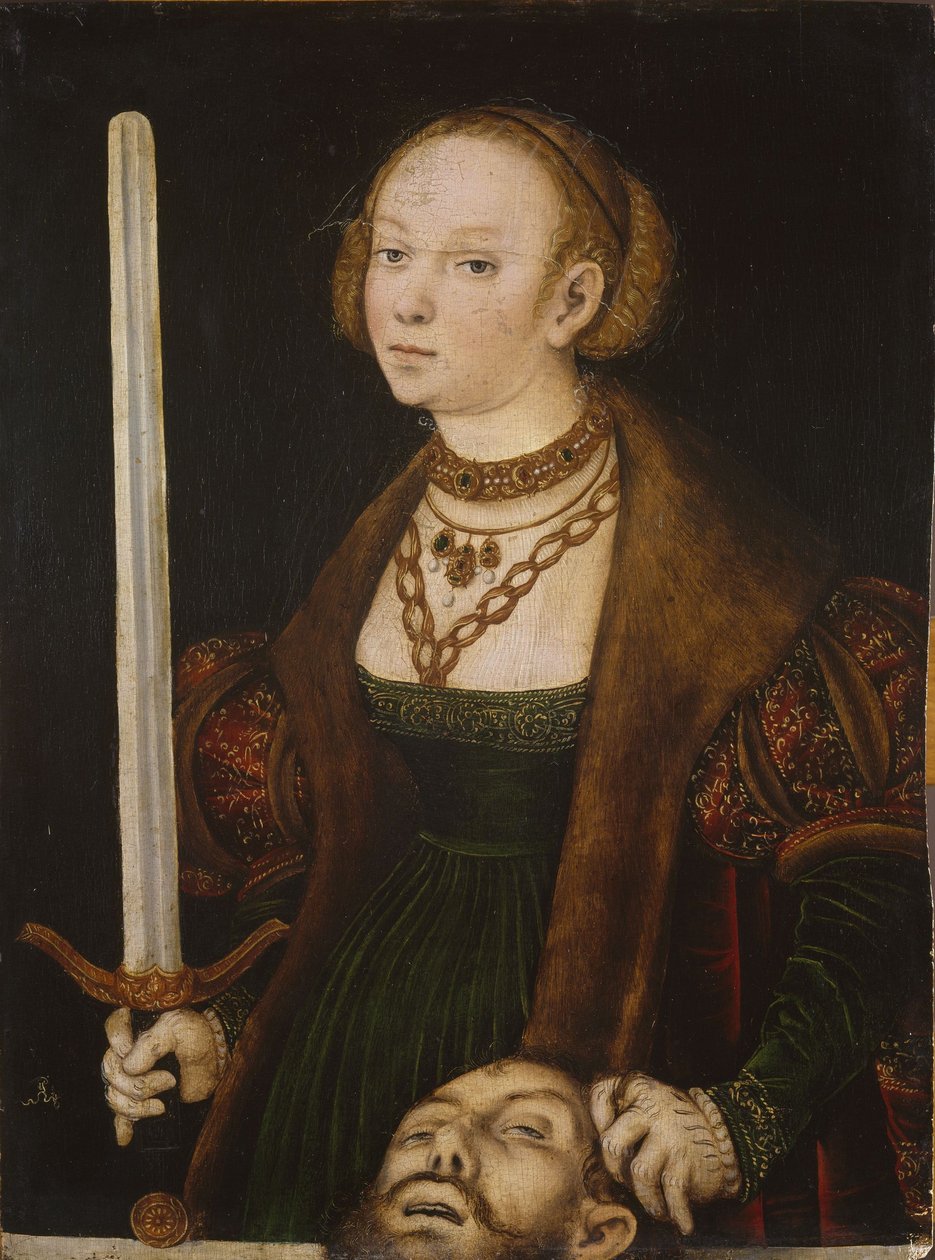 Judith med lederen af ​​Holofernes af Lucas Cranach the Elder