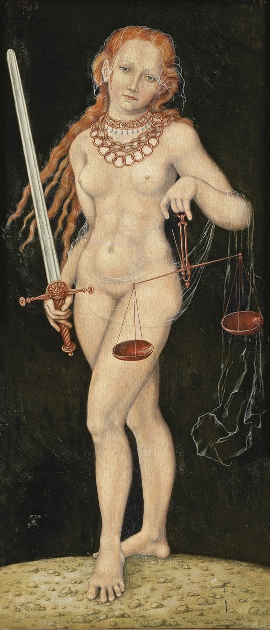 Retfærdighed af Lucas Cranach the Elder