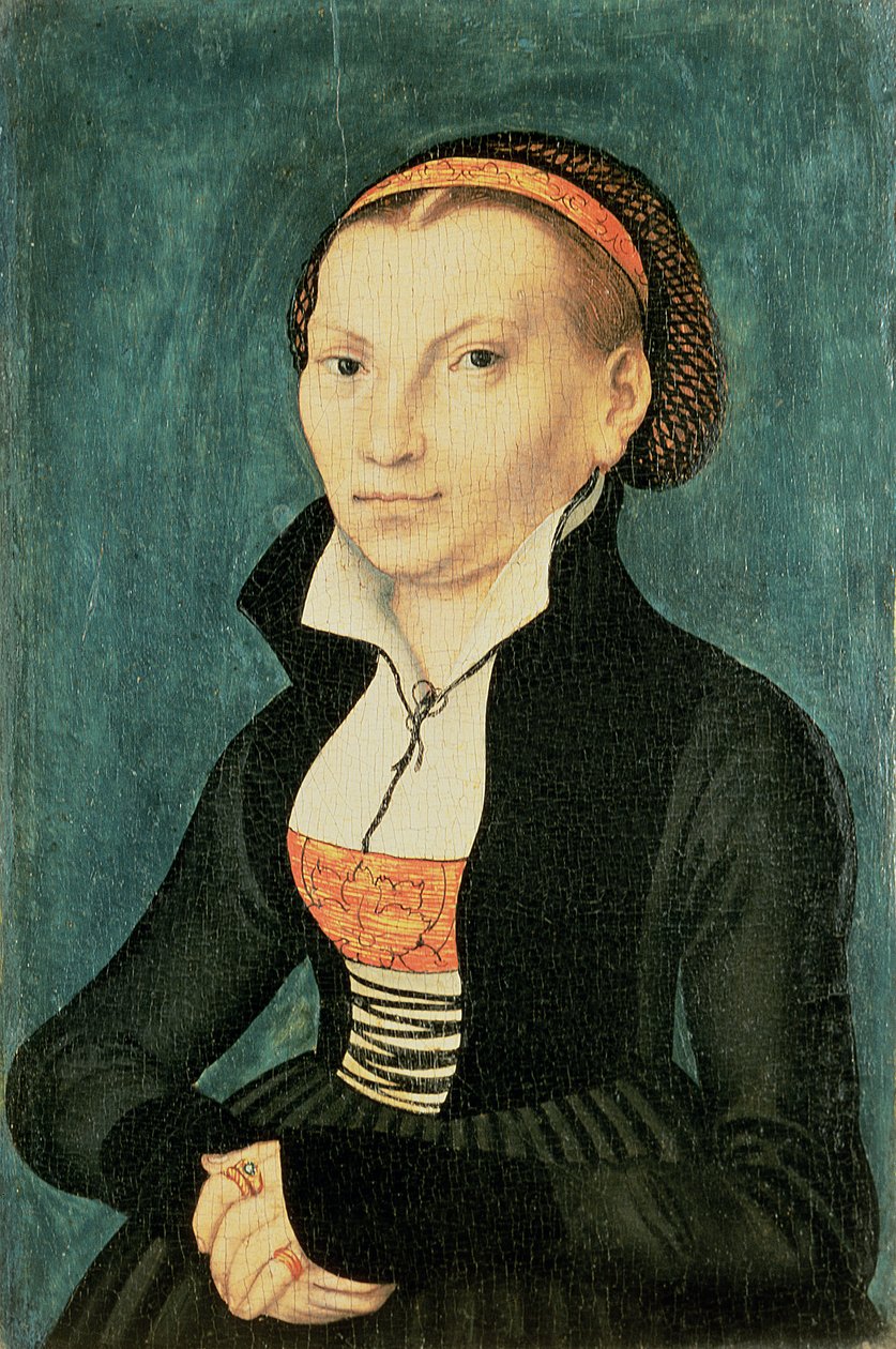 Katharina von Bora, fremtidige hustru til Martin Luther, 1526 (olie) af Lucas Cranach the Elder