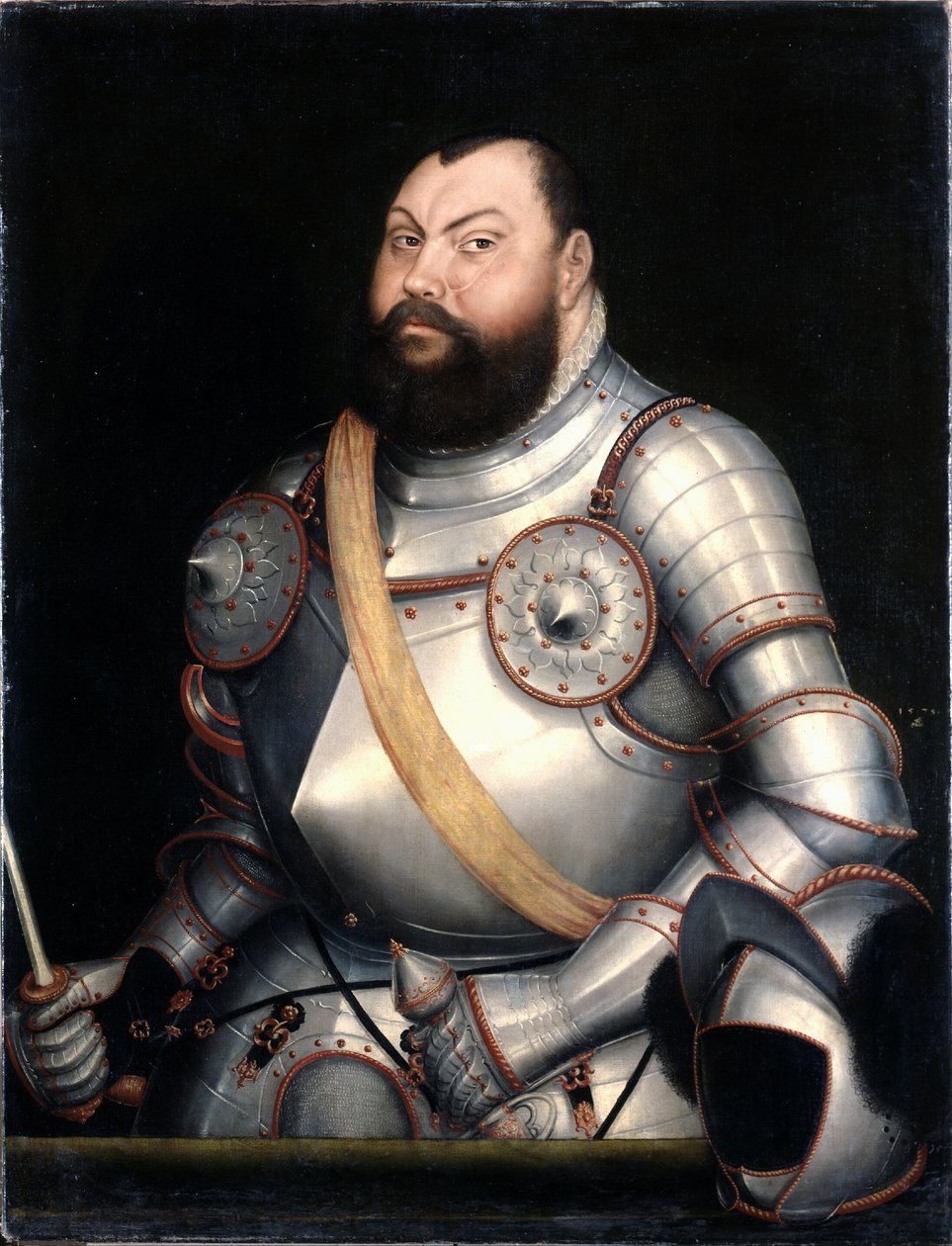 Kurfyrste Johann Friedrich den storsindede af Sachsen af Lucas Cranach the Elder
