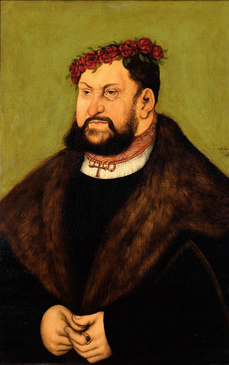 Kurfyrste Johann den faste i Sachsen af Lucas Cranach the Elder