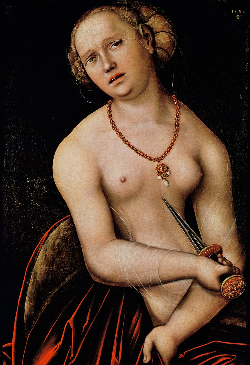 Lucretia, 1538 af Lucas Cranach the Elder