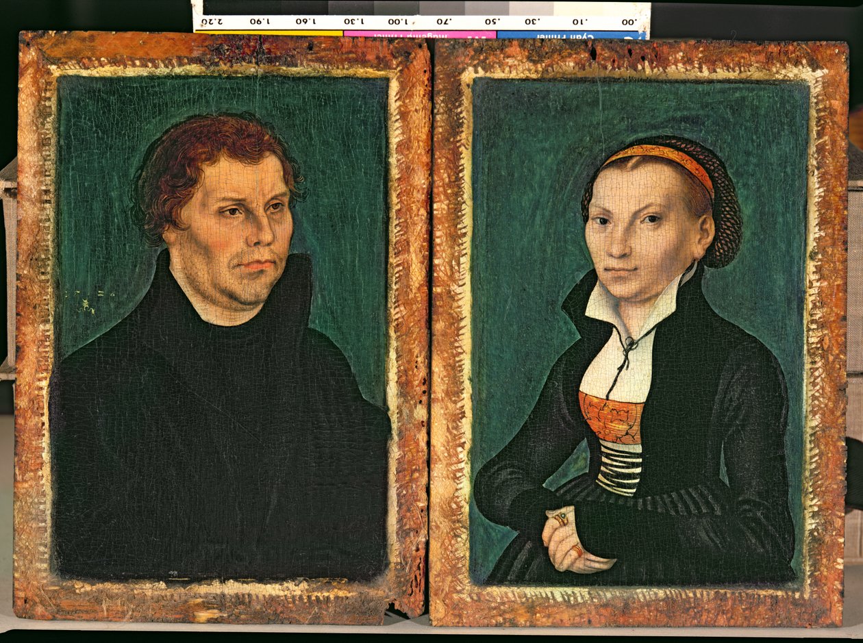 Martin Luther, Katharina von Bora, ca. 1526 af Lucas Cranach the Elder