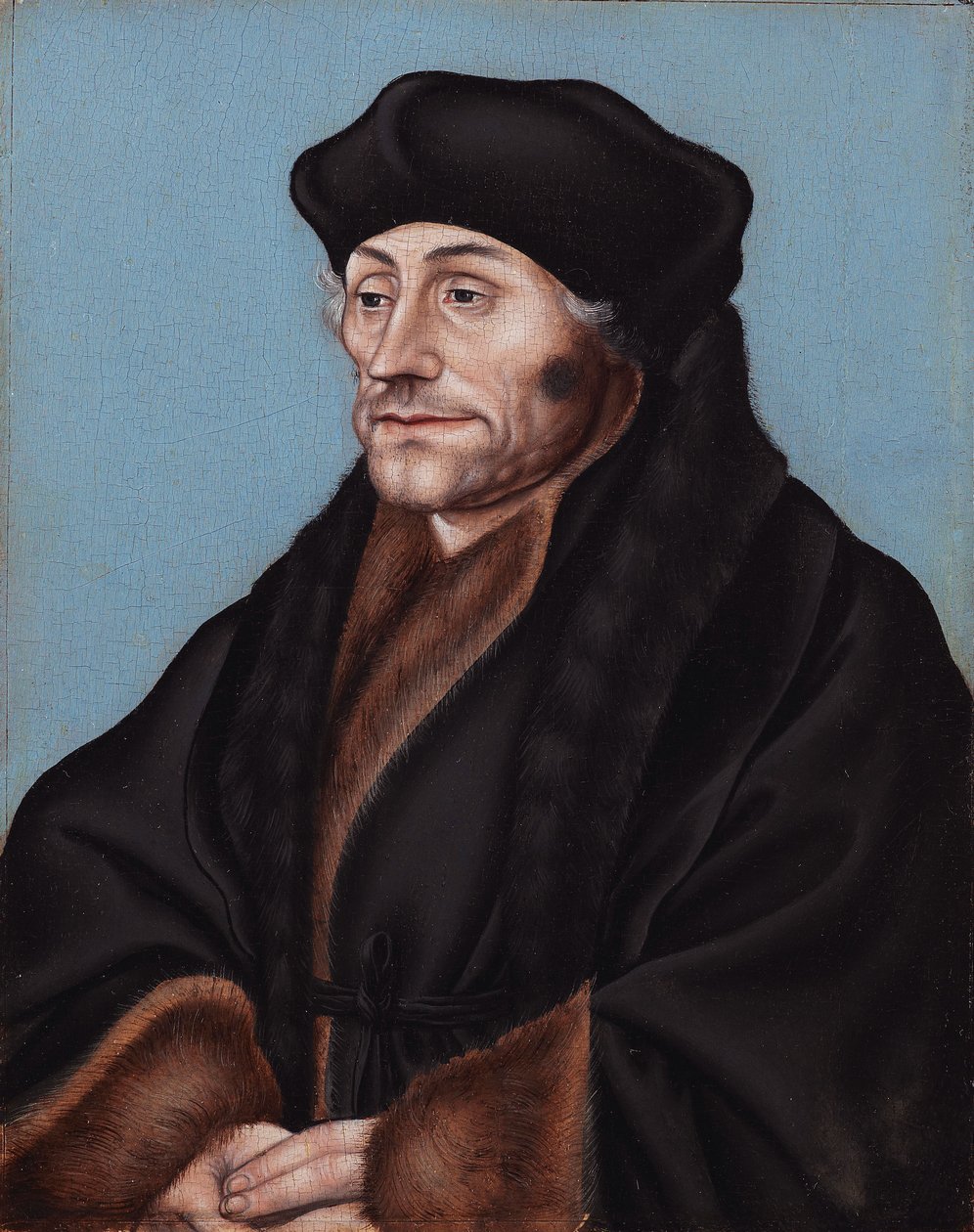 Portræt af Desiderius Erasmus af Lucas Cranach the Elder