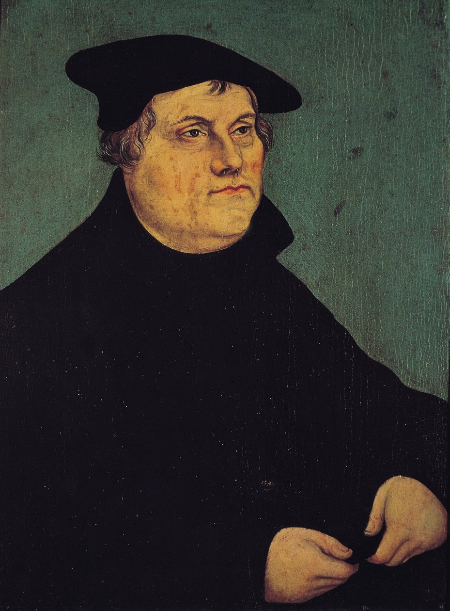 Portræt af Martin Luther (1483-1546) 1543 af Lucas Cranach the Elder