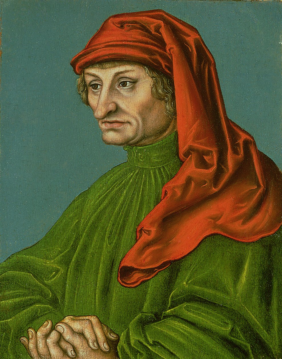 Portræt af en mand af Lucas Cranach the Elder