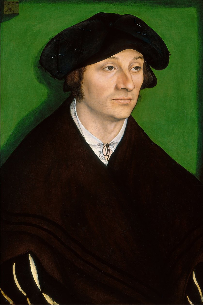 Portræt af en mand af Lucas Cranach the Elder