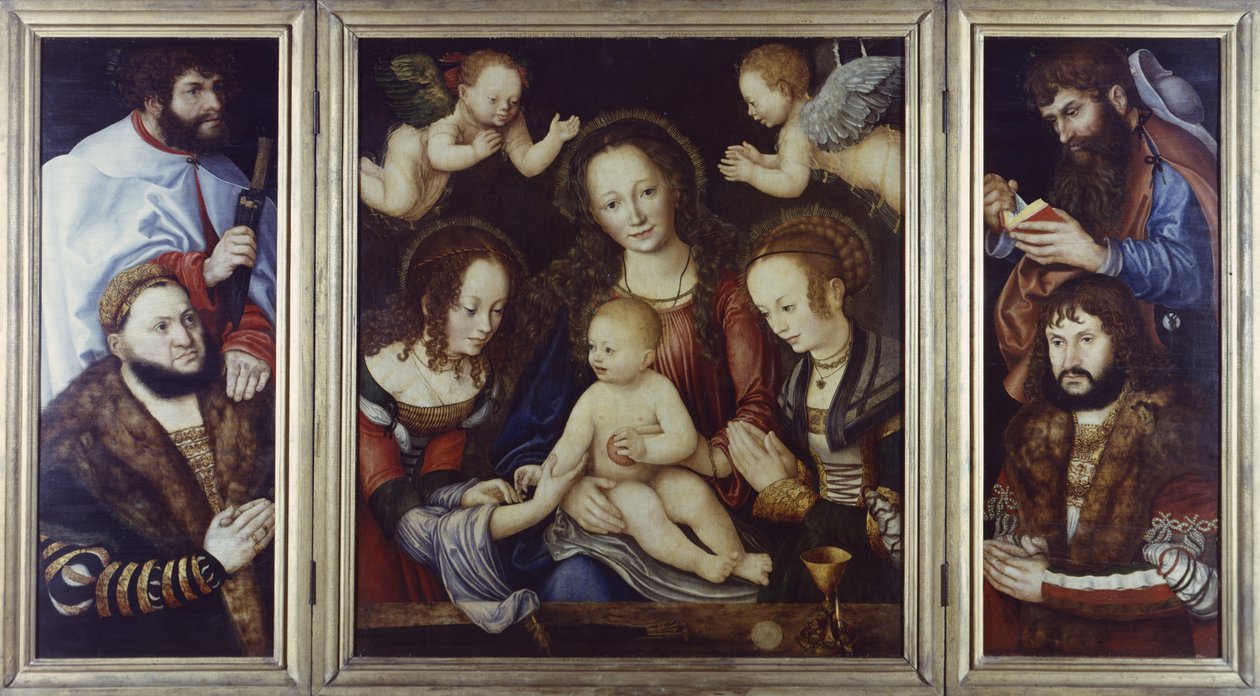 Fyrste altertavle, 1510-12 af Lucas Cranach the Elder