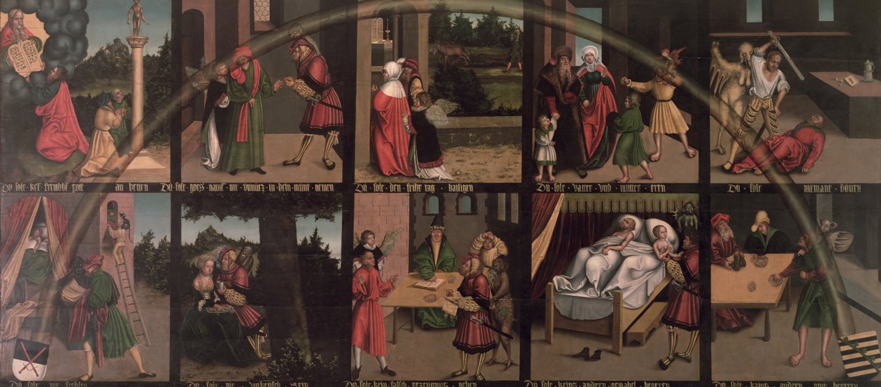 De ti bud af Lucas Cranach the Elder