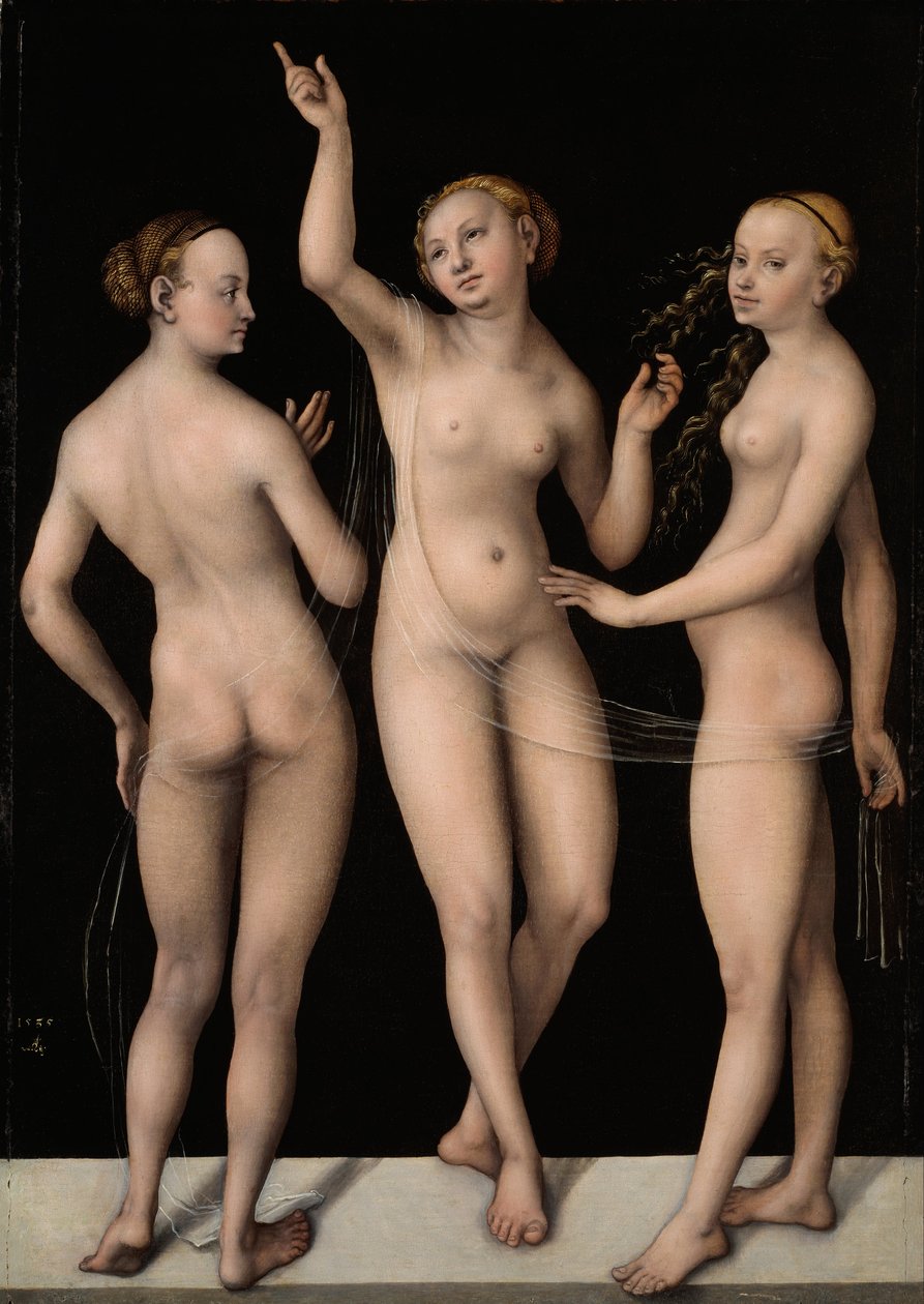 De tre nåde af Lucas Cranach the Elder