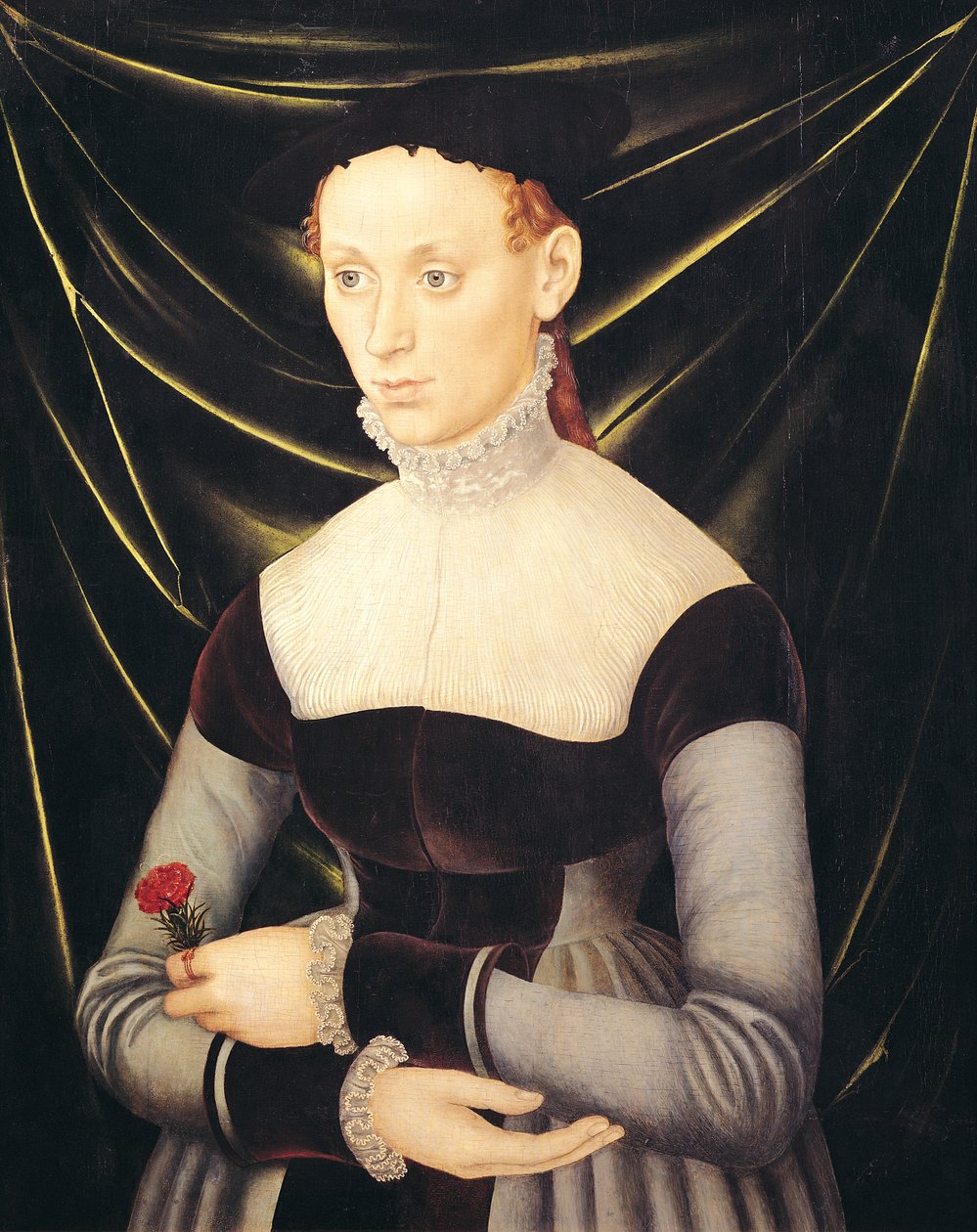 Kvinde med en nellike af Lucas Cranach the Elder