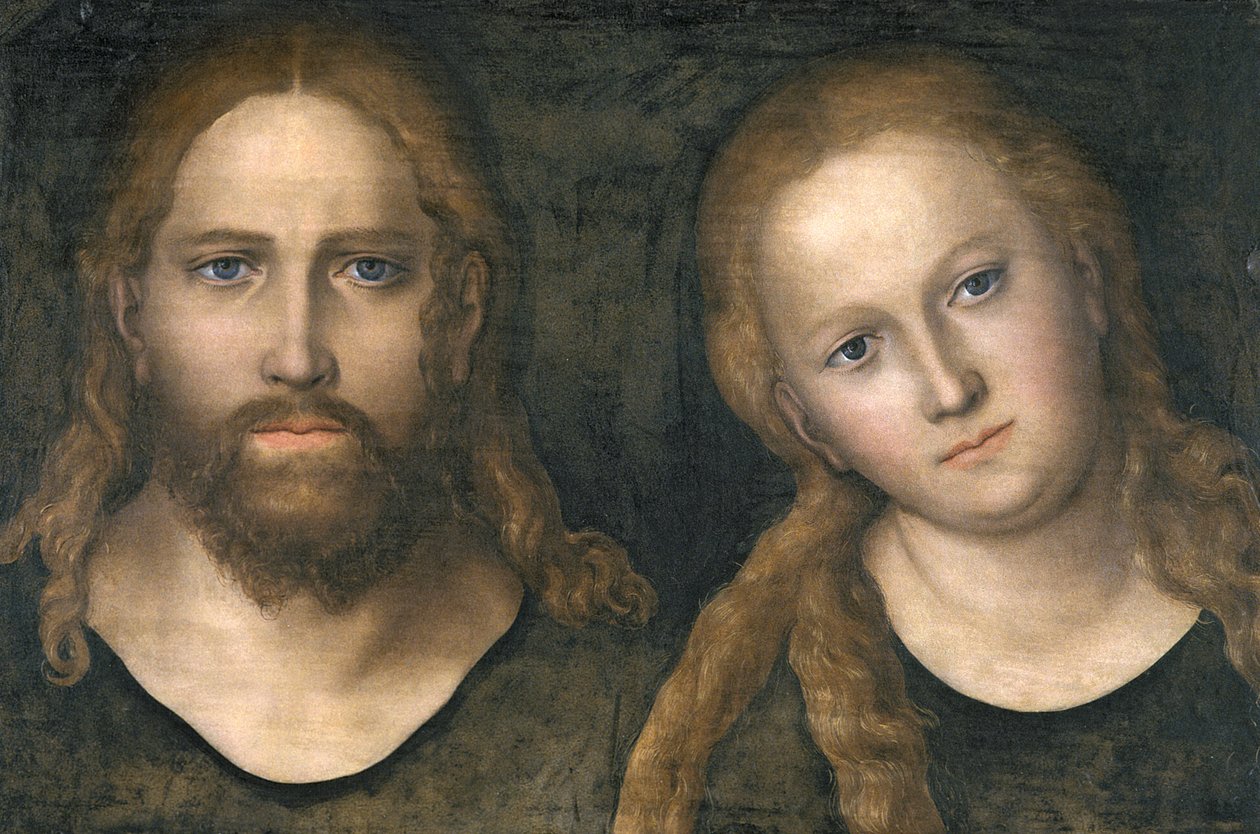 Kristus og Maria, 1516-20 af Lucas Cranach the Elder